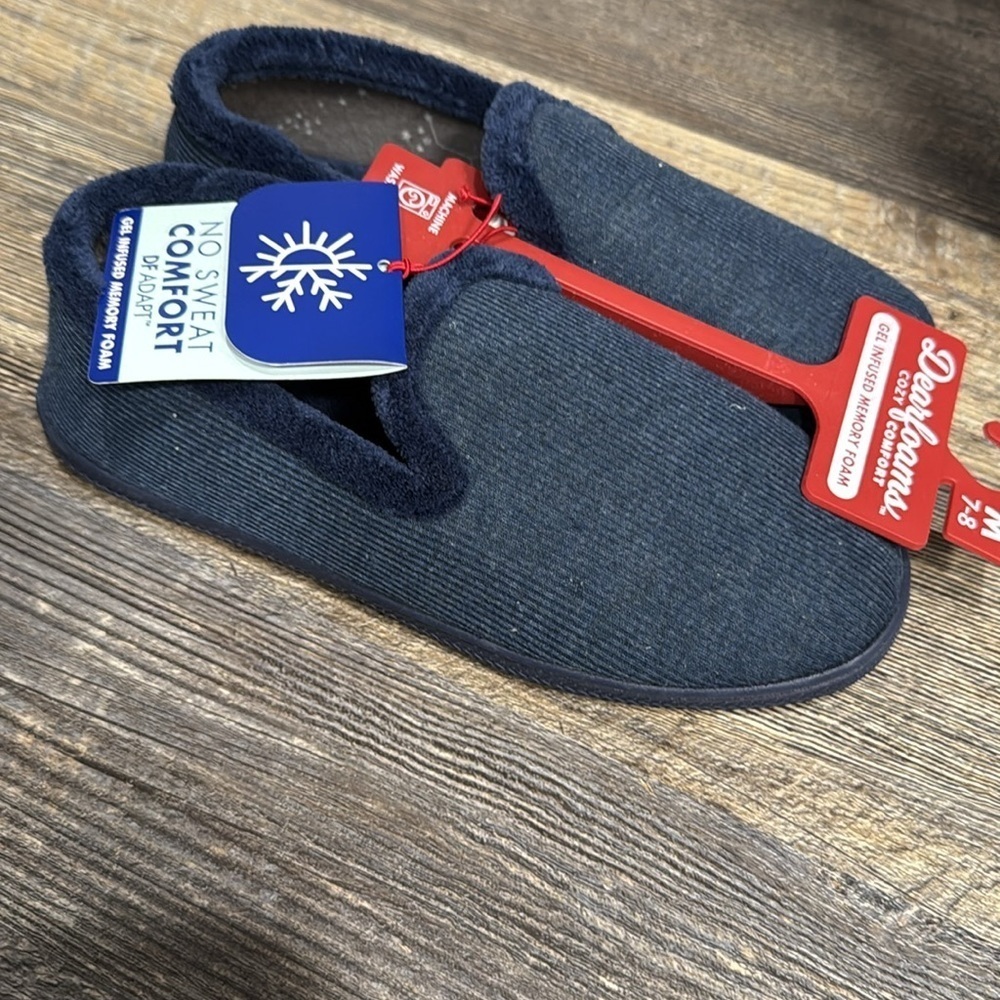 Gel infused memory foam knit slippers - Picture 3 of 9